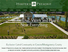 Tablet Screenshot of harperspreserve.com